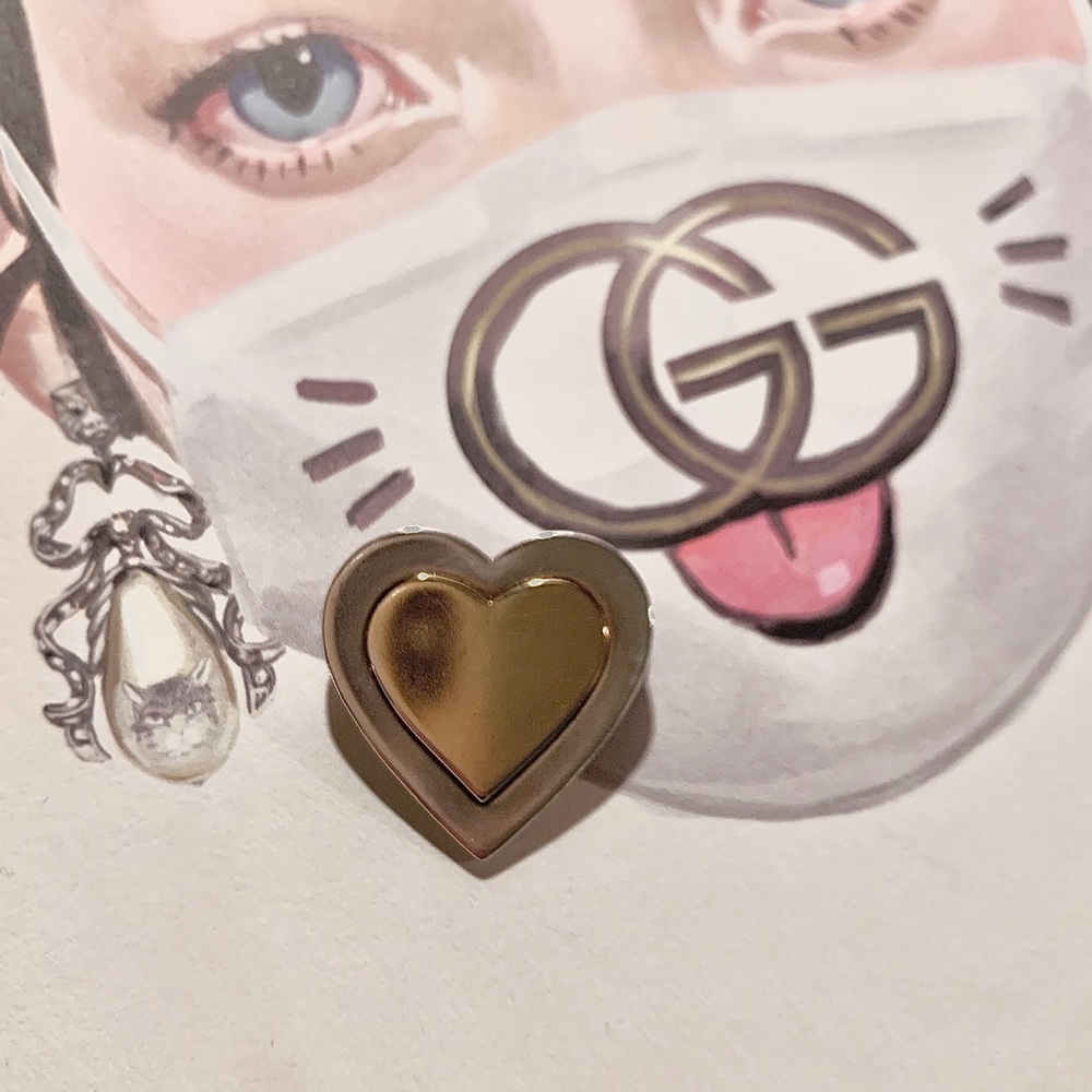 Tiffany & Co Gold/Silver Heart Brooche